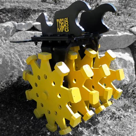 compaction wheel excavator attachments|roller compactor attachment for excavator.